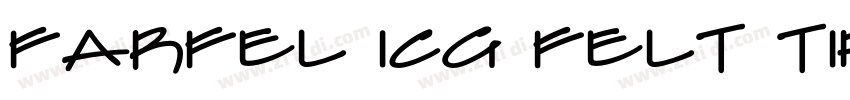 Farfel ICG Felt Tip字体转换